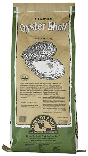 Down To Earth 100% Natural Oyster Shell Soil Conditioner - 25 lb