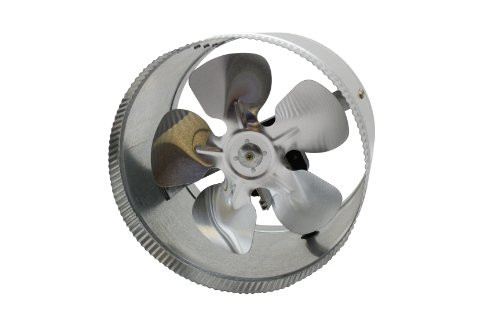 iPower 8 Inch 420 CFM Booster Fan Inline Duct Vent Blower for HVAC Exhaust and Intake 5.5' Grounded Power Cord