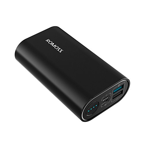 ROMOSS 10000mAh Type-C Power Bank,18W PD + Quick Charge 3.0 Portable Charger, USB-C Input/Output Battery Pack Compatible for iPhone X, Samsung S9, 12-Inch MacBook, Nintendo Switch and More (Black) ROMOSS 10000mAh Type-C Power Bank,18W PD + Quick Charge 3.0 Portable Charger, USB-C Input/Output Battery Pack Compatible for iPhone X, Samsung S9, 12-Inch MacBook, Nintendo Switch and More (Black)