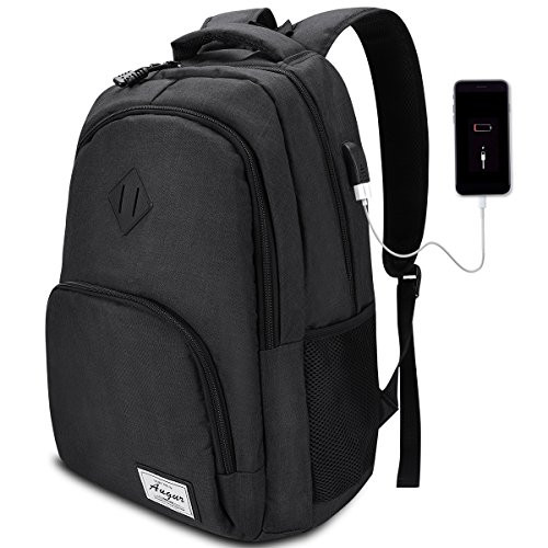 Laptop Backpack 15.6 inch, YAMTION Computer Backpack for Laptops Travel Laptop Backpack with USB Charging Port Business Backpack for Men & Women Water Resistant