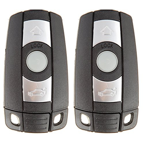 SCITOO Replacement fit for 2PCS 3 Buttons 315MHz Keyless Entry Control Remote Ignition Key Fob BMW Series KR55WK49127