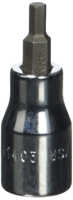 SK Hand Tool 41403 Drive Hex 4mm Bit Socket, 3/8-Inch, Chrome