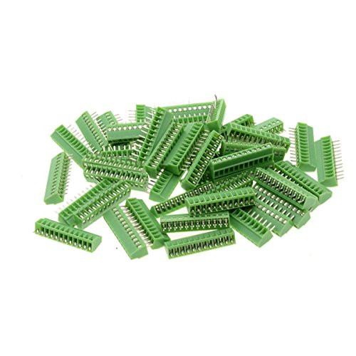 Saim 20 Pcs 12 Pin 2.54mm Pitch PCB Mount Screw Terminal Block Connector 150V 8A