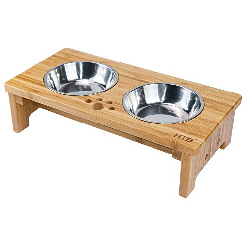 HTB Elevated Dog Bowls,Dog Cat Food Water Bowls,Raised Pet Bowls for Cats and Dogs (Dog Bowls) HTB Elevated Dog Bowls,Dog Cat Food Water Bowls,Raised Pet Bowls for Cats and Dogs (Dog Bowls)