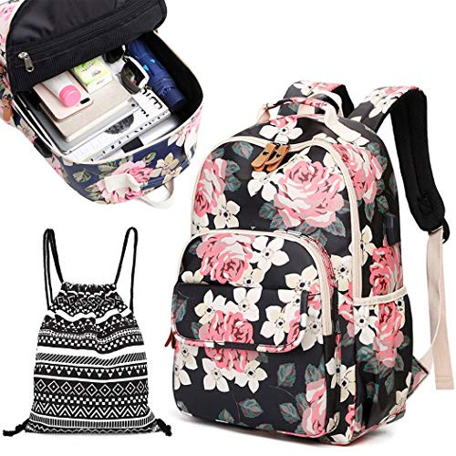 Affei Waterproof Student Backpack Backpacks for Teens Girls College School Backpack Set Travel Backpack Large capacity Computer Daypack