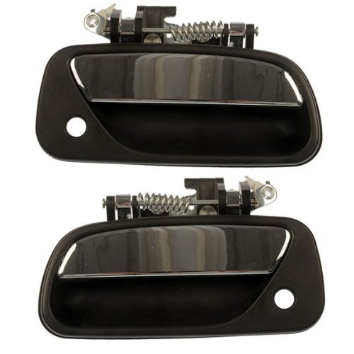 Pair of 93-98 T100 Pickup Truck Front Outside Outer Exterior Chrome Door Handles