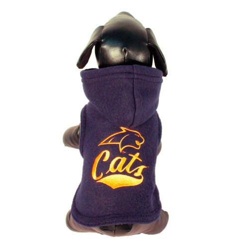 NCAA Montana State Bobcats Polar Fleece Hooded Dog Jacket, XX-Large