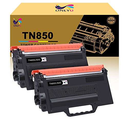 ONLYU Compatible Toner Cartridge Replacement for Brother TN850 TN820 TN880 TN-850 TN-820 TN-880 (Black, 2-Pack) ONLYU Compatible Toner Cartridge Replacement for Brother TN850 TN820 TN880 TN-850 TN-820 TN-880 (Black, 2-Pack)