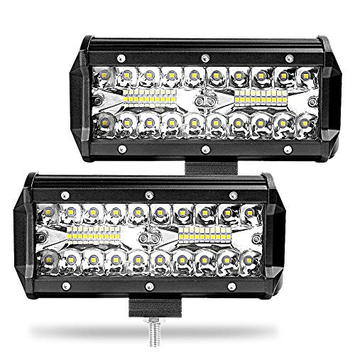 LED Light Bar 7Inch 240W 24,000lm Off Road Lights Triple Row Flood Spot Combo Beam Led Bar Fog Driving Lights for Trucks Jeep ATV UTV SUV Boat Marine LED Light Bar 7Inch 240W 24,000lm Off Road Lights Triple Row Flood Spot Combo Beam Led Bar Fog Driving Lights for Trucks Jeep ATV UTV SUV Boat Marine
