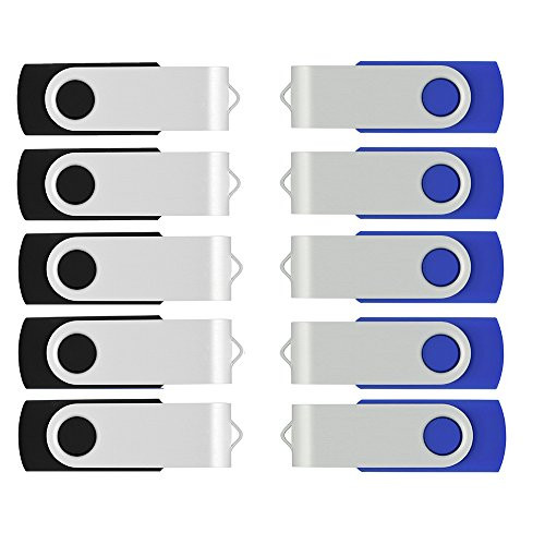 VICFUN 10 Pack 16GB USB Flash Drive 16GB USB Memory Stick 10pcs USB 2.0 Half Blue/Half Black VICFUN 10 Pack 16GB USB Flash Drive 16GB USB Memory Stick 10pcs USB 2.0 Half Blue/Half Black