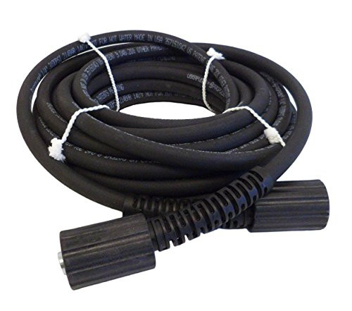 Replacement Kink Resistant Pressure Washer Hose, 30-Feet x 1/4-Inch, Black, Replaces Generac 6621 and GreenWorks 5200402, M22 14mm