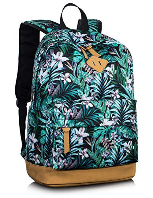 Leaper Floral Laptop Backpack Bookbag for Teens College Daypack Travel Bag