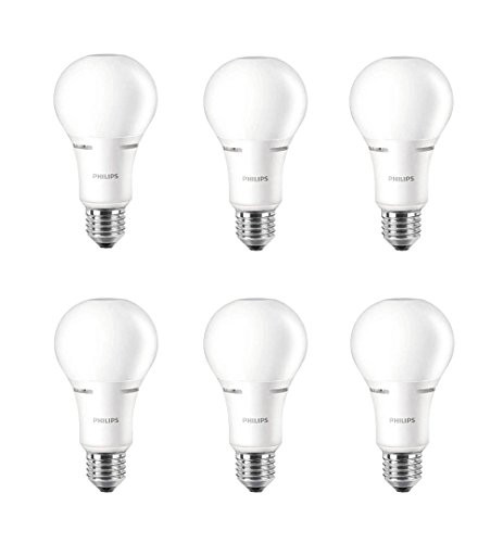 Philips LED Dimmable A21 Soft White Light Bulb with Warm Glow Effect 1100-Lumen, 2200-2700-Kelvin, 14-Watt (75-Watt Equivalent), E26 Base, Frosted, 6-Pack