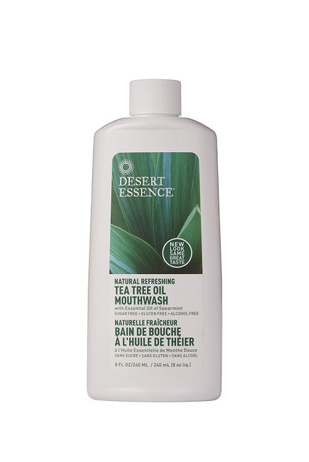 Desert Essence: Tea Tree Oil & Spearmint Mouthwash, 16 oz (2 pack)