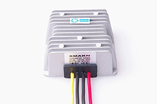 SMAKN® DC Converter Module power adaptor Regulator 24V / 36V / 48V / 60V (19-60v) Step Down to 12V 15A 180W 