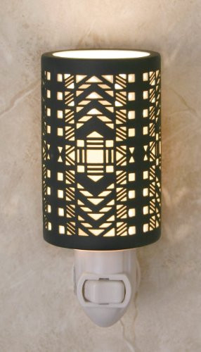 The Porcelain Garden Etched Silhouette Night Light, Paris, Handmade in the USA