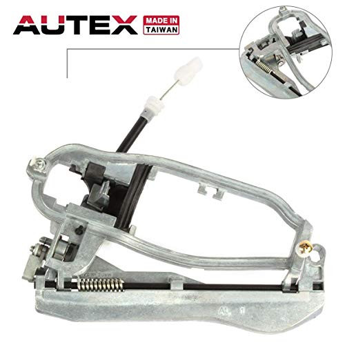 AUTEX Door Handle Carrier Exterior Front Left Driver Side Compatible with BMW X5 2000 2001 2002 2003 2004 2005 2006 Door Handle 51218243615 BM1310104