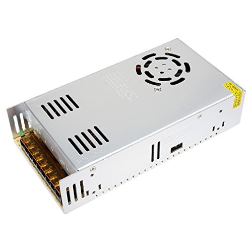 Rextin DC 12V 400W 33A Regulated Transformer Power Supply Driver SW For LED Strip Lights (400W)