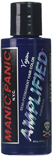 Manic Panic Amplified Semi-Permanent Hair Color Bottle, 4 oz, After Midnight