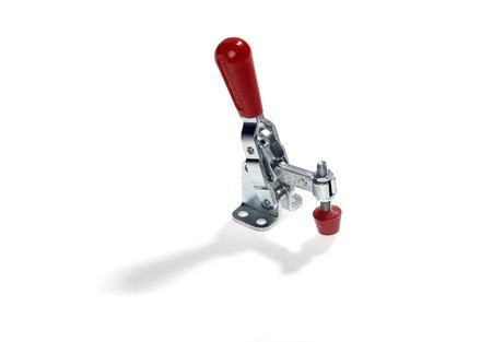 DE STA CO 202-SS Vertical Hold Down Action Clamp with Vertical Handle and Flanged Base