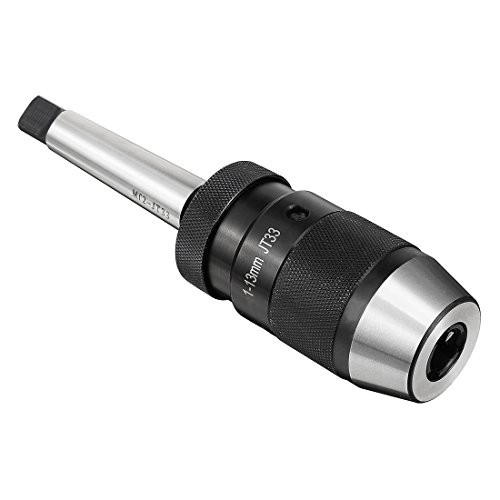 uxcell 1/32 inches-1/2 inches Keyless Drill Chuck with MT2 Morse Taper Arbor Mount