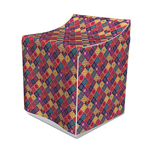 Ambesonne Mandala Washer Cover, Geometric Checkered Pattern with Various Classical National, Easy to Use Bathroom Accent Fabric, 29" x 28" x 40", Pastel Magenta Ambesonne Mandala Washer Cover, Geometric Checkered Pattern with Various Classical National, Easy to Use Bathroom Accent Fabric, 29" x 28" x 40", Pastel Magenta