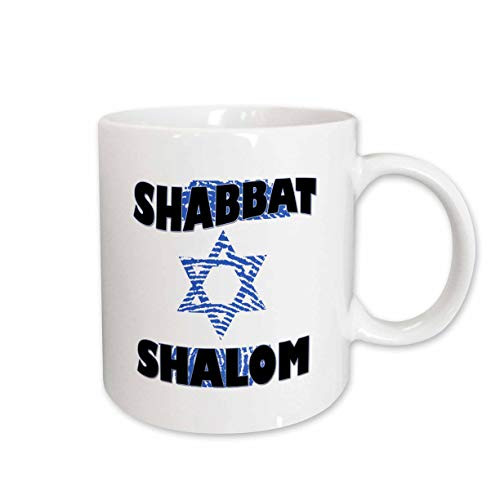 3dRose 237091_1 Shabbat Shalom Mug 11 oz