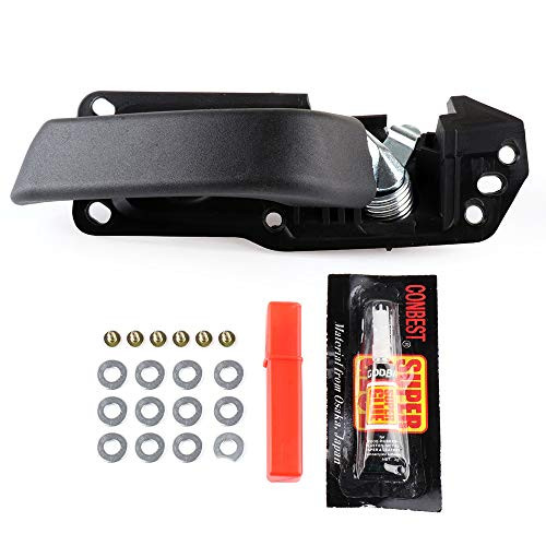 ECCPP Door Handle Repair Kit Interior Inside Inner Driver Side for 2007-2013 Chevy Silverado GMC Sierra Texture Black