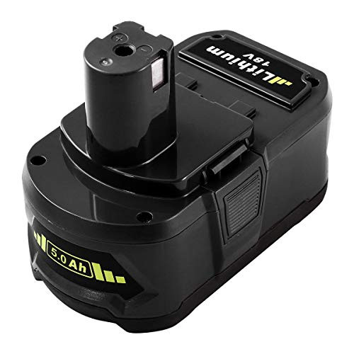 5.0Ah 18V Replacement Battery for Ryobi 18V Lithium Battery P102 P103 P105 P107 P108 P109 Ryobi ONE+ Cordless Tool