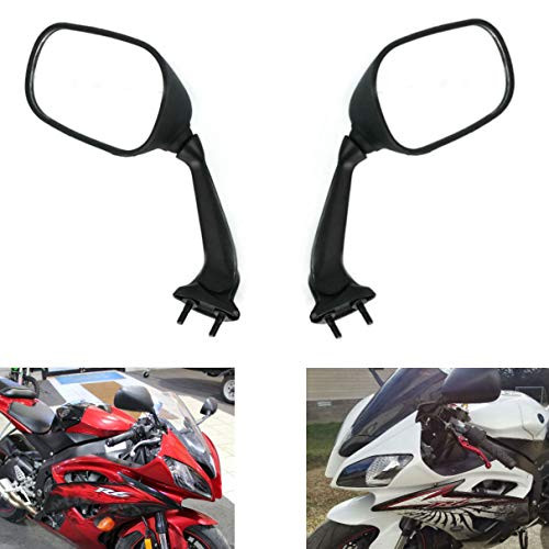 MZS Motorcycle Mirrors Rear View compatible Yamaha YZF R6 YZF-R6 RJ15 2008 2009 2010 2011 2012 2013 2014 2015 2016