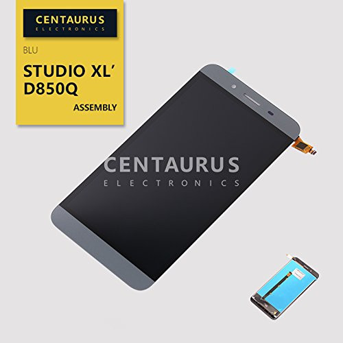 LCD + Touch for BLU Studio XL D850Q 6.0 HD Assembly Display Screen Digitizer (Gray) Full Replacement Part