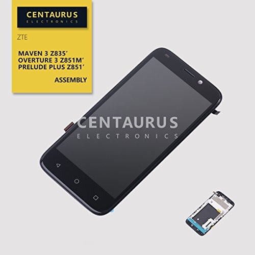 Assembly for ZTE Maven 3 Z835 / Overture 3 Z851M / Z851 Prelude+ / Prelude Plus 5.0" Assembly LCD Display Touch Screen Digitizer Frame Glass Panel Complete Full Replacement Parts (Black) Assembly for ZTE Maven 3 Z835 / Overture 3 Z851M / Z851 Prelude+ / Prelude Plus 5.0" Assembly LCD Display Touch Screen Digitizer Frame Glass Panel Complete Full Replacement Parts (Black)