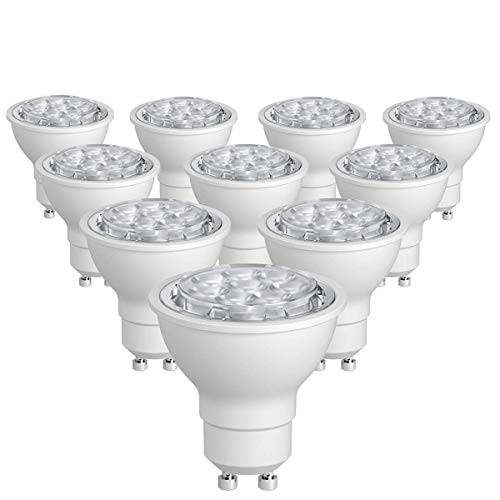 SUNTHIN 10 Pack Dimmable GU10 LED Bulbs 60W Halogen Bulbs Equivalent 6.5W 500lm GU10 Light Bulbs Daylight 5500K 38 Degrees Beam