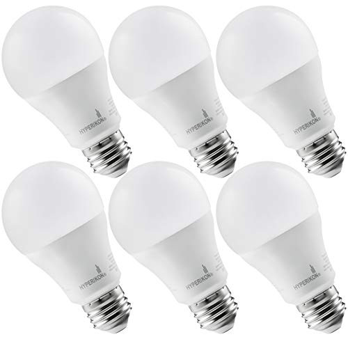Hyperikon LED A19 Dimmable Bulb 100W Equivalent, Soft White 3000K, LED 14W Bulb (6 Pack)
