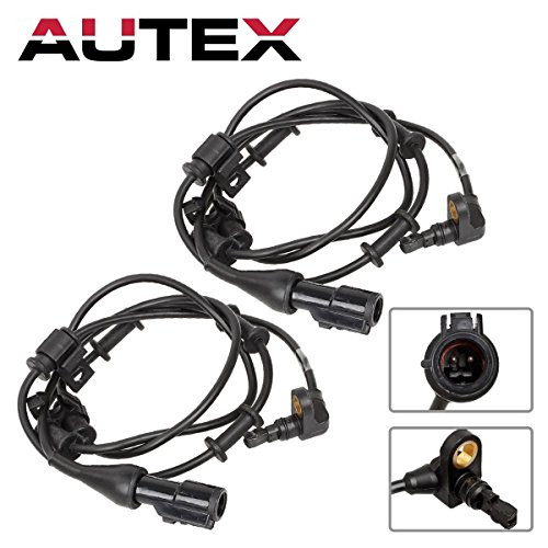 AUTEX 2PCS ABS Wheel Speed Sensor Front Left & Right ALS528 2L1Z2C190AA 2L1Z2C204CA Compatible with Ford Expedition 03 04 05 06 2003 2004 2005 2006 4.6L 5.4L/Lincoln Navigator 2003 2004 2005 06 5.4L