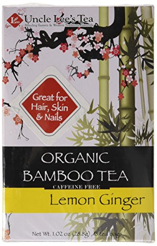 Uncle Lee's Tea Organic Tea, Bamboo Lemon Ginger, 18 Count