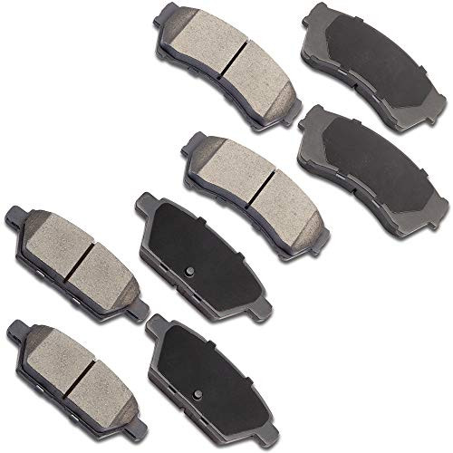 OCPTY Ceramic Brakes Pads, Quick Stop Front Rear Brake Pad fit for 2010-2012 Ford Fusion,2007-2012 Lincoln MKZ,2006 Lincoln Zephyr,2008 Mazda 6,2006-2011 Mercury Milan