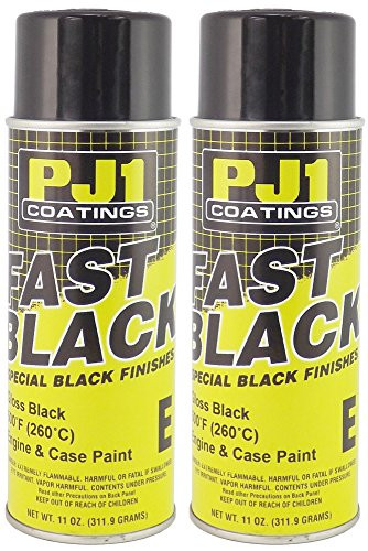 PJ1 16-ENG-2PK Gloss Black Engine Spray Paint, 22 oz, 2 Pack