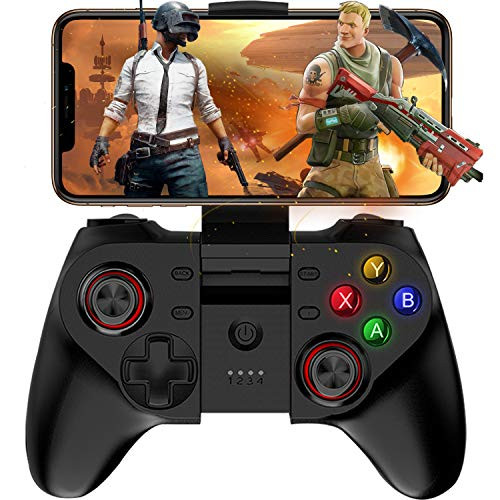 Mobile Game Controller, Megadream Wireless Key Mapping Gamepad Joystick Perfect for PUBG & Fotnite & More, Compatible for iOS Android iPhone iPad Samsung Galaxy Other Phone & Tablet PC  Direct Play