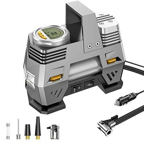 CICMOD Air Compressor Pump Digital Tire Inflator 12V DC 150 PSI Portable Auto Tire Pump for Car Truck Bike Inflatables CICMOD Air Compressor Pump Digital Tire Inflator 12V DC 150 PSI Portable Auto Tire Pump for Car Truck Bike Inflatables