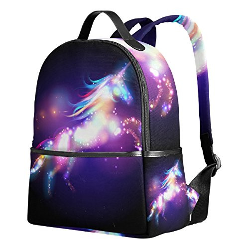 JSTEL Unicorn Magic Stars School Backpack 1th 2th 3th Grade for Boys Teen Girls