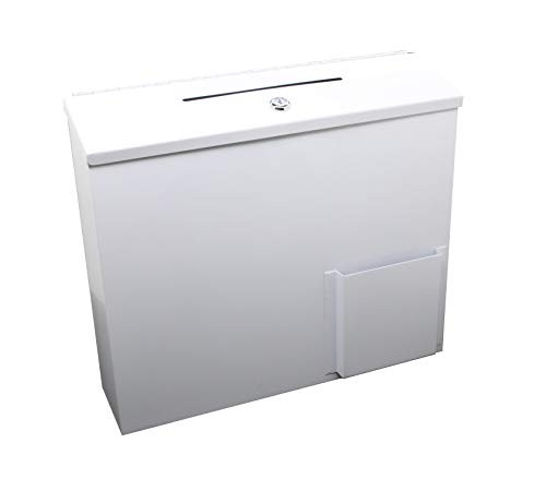 FixtureDisplays Metal Collection Box Suggestion Box Donation Charity Box Fundraising Box 10918-85-WT