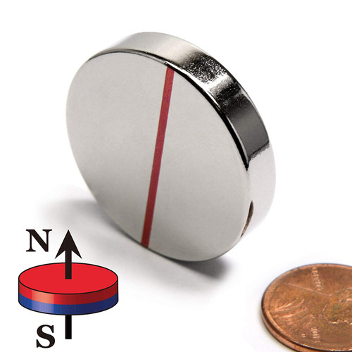 1 Piece CMS Magnetics Grade N52 Powerful Neodymium Magnet Dia 1.26 x 1/4' Disc Magnet