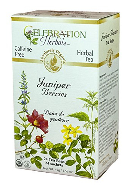 CELEBRATION HERBALS Juniper Berries Tea Organic 24 Bag, 0.02 Pound CELEBRATION HERBALS Juniper Berries Tea Organic 24 Bag, 0.02 Pound