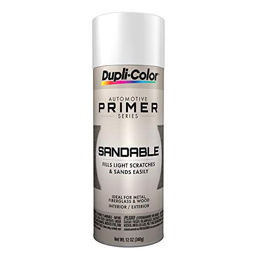 Dupli-Color (EDAP16897-6 PK White Sandable Primer - 12 oz. Aerosol, (Case of 6)