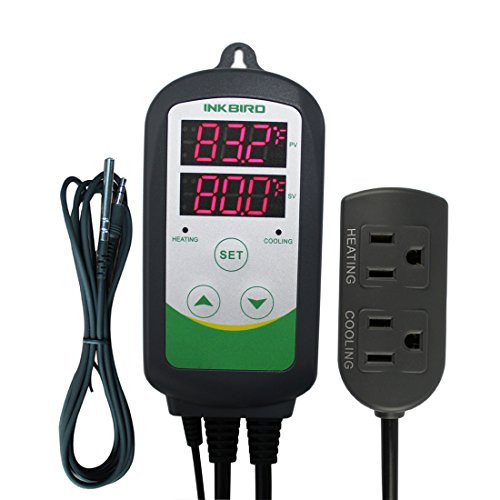 Inkbird Dual Stage Temperature Controller with AC 100 to 240V ITC-308S and NTC Probe