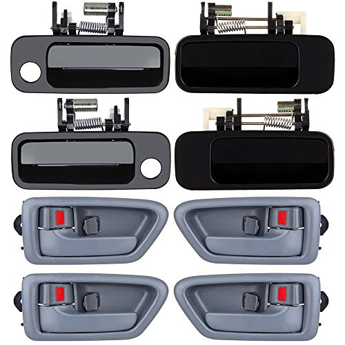 ECCPP Door Handles Exterior Interior Front Rear Driver Passenger Side for 1997 1998 1999 2000 2001 Toyota Camry(8pcs))