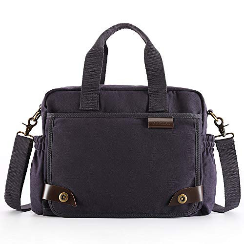 XINCADA Messenger Bag Man Purse Canvas Crossbody Shoulder Bags Travel Satchel Laptop Bag for Men 14 Inch