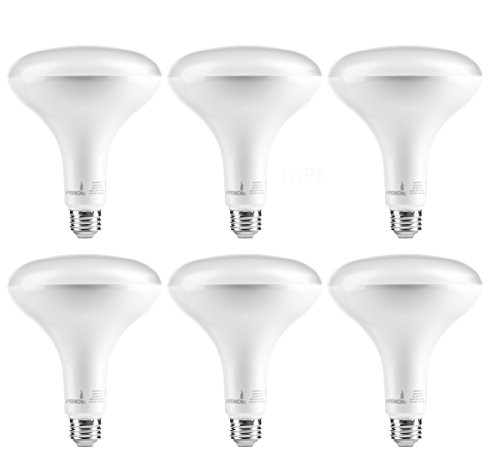Hyperikon BR40 LED Bulb, 15W (100 Watt), DImmable Flood Light, E26, 3000K, CRI84, 6 Pack Hyperikon BR40 LED Bulb, 15W (100 Watt), DImmable Flood Light, E26, 3000K, CRI84, 6 Pack