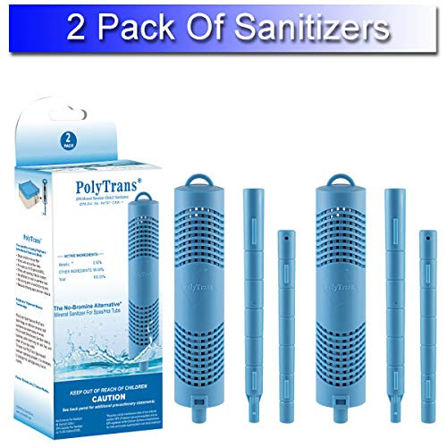 POLYTRANS Spa Stick Mineral Sanitizer for Hot Tubs and Spas,Gentle to Skin, Swimsuits and Hot Tub Covers POLYTRANS Spa Stick Mineral Sanitizer for Hot Tubs and Spas,Gentle to Skin, Swimsuits and Hot Tub Covers